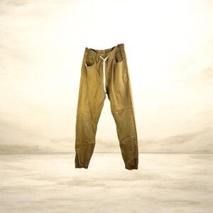 Men's Casual Drawstring Joggers in Camel